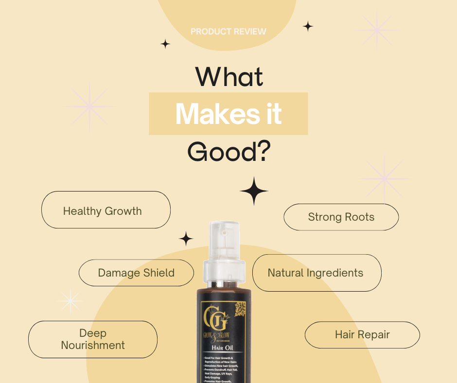 Grow &amp; Glow Hair Oil 100ml