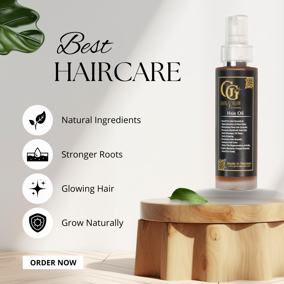 Grow &amp; Glow Hair Oil 100ml
